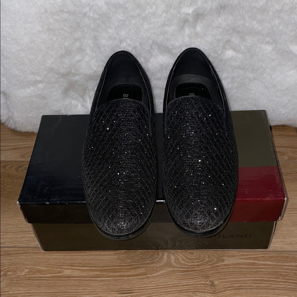 Bolano Sarlo Men’s Black Sparkle Dress Shoe